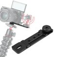 thumbnail image 1 of Keenso Dual Mount Cold Shoe Plate Extension Mount Bracket Bracket Tripod Hot Shoe, 1 of 8