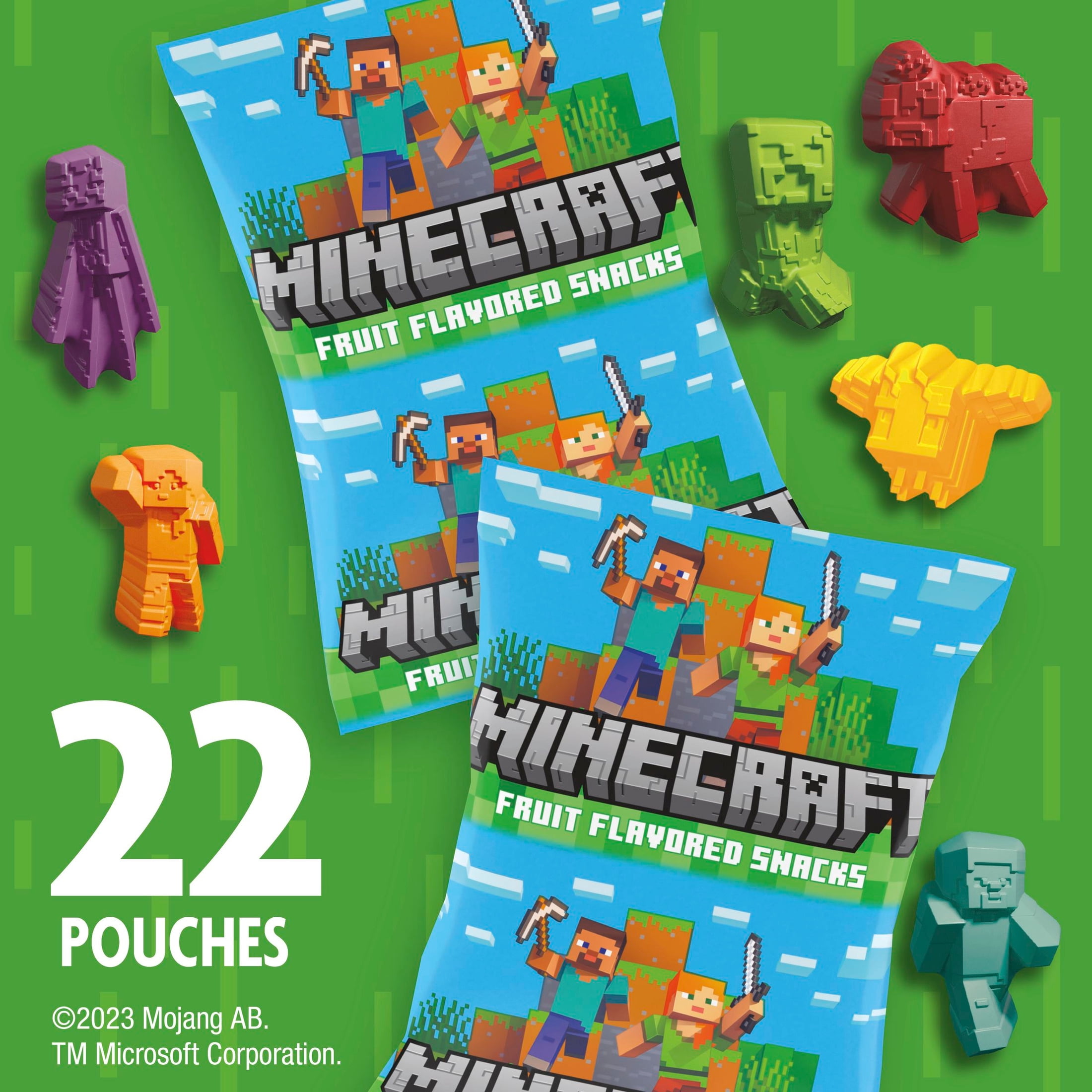 Minecraft Gluten Free Assorted Fruit Flavored Snacks (22 Pouches)