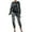 Silver, variant on Bjutir Womens Outfit Set Autumn Winter Sequins Small Fragrance Leisure Sports Long Sweater Pencil Pants Respirator Three Piece Suit Xl