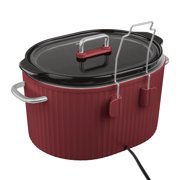 Thyme & Table 6QT Programmable Slow Cooker, Cabernet Red