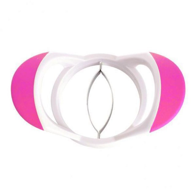 Paquete de 2-4 es de fruta de Mango, herramienta de cocina, divisor de acero inoxidable, color rojo rosa 4 piezas