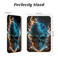 thumbnail image 5 of Blue Flame Fire Skull Burning Acrylic Fridge Magnets Decorative Refrigerator Magnets for Kitchen Office Whiteboard Locker, 5 of 8