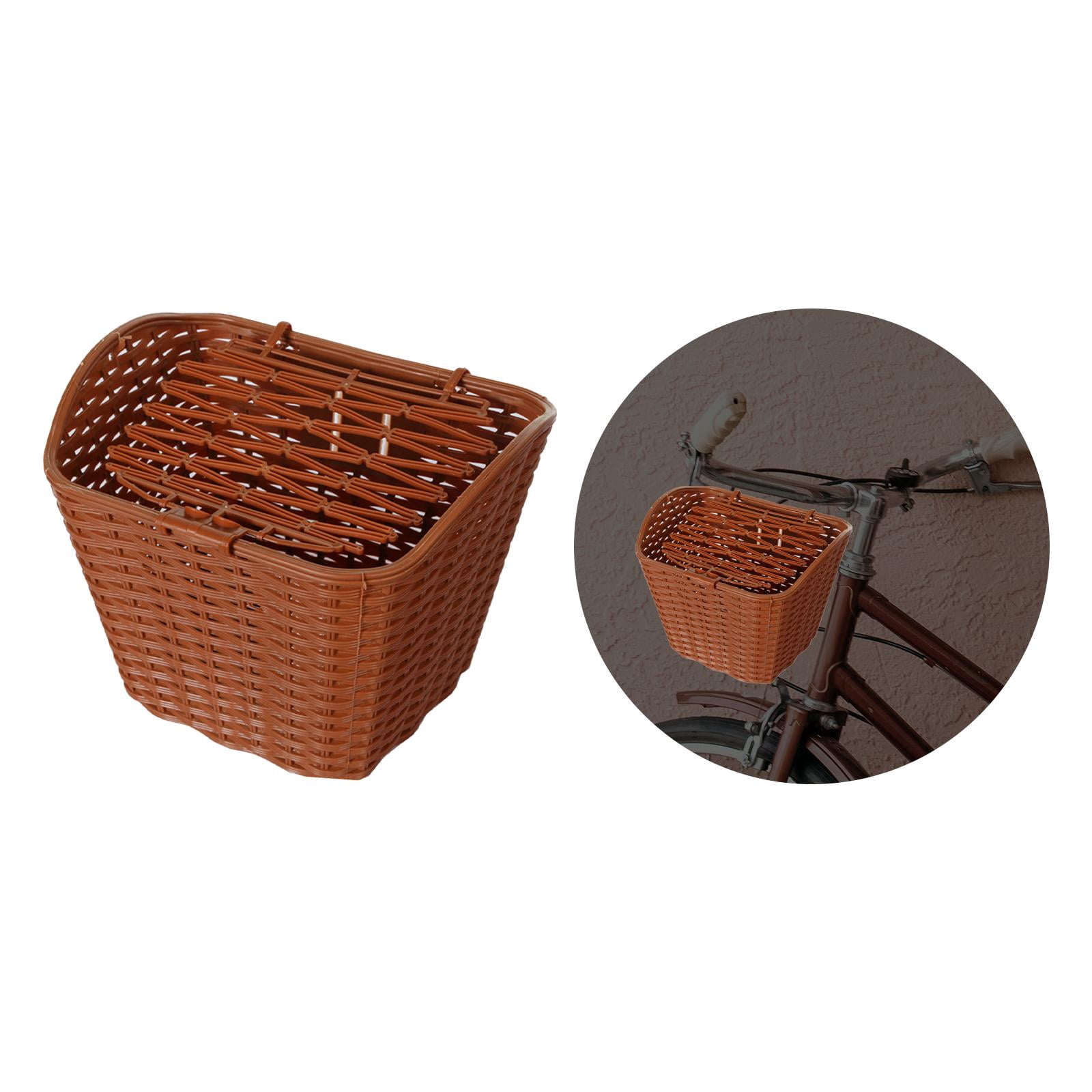 Front Basket with Cover Bike Basket for Outdoors Cycling Accessories Brown