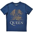 thumbnail image 1 of Queen - Camiseta Escudo para Adultos Unisex (Azul Denim), 1 of 2