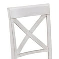 thumbnail image 4 of Duhome Solid Wood Dining Chair Set of 2, Cross Back Design, Comfortable and Durable for Dining Room,White, 4 of 7