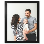 16x20 Photo Matte with 16x20 1.25" Black Wood Frame