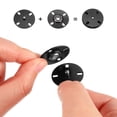 thumbnail image 4 of Unique Bargains 5Pcs Snap Buttons, Metal Invisible Buckle Fasteners Press Studs Buttons for Clothing Sewing (Rose Red, 25mm), 4 of 6