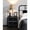 Black+Silver, variant on Swivel Function Accent Table / Dynamic Room Arrangement / Wood - Based Material
