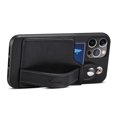 thumbnail image 4 of New Designed iPhone 14 Case 6.1", PU Leather Wallet Case Back with Elastic Card Slot Magnetic Clasp Kickstand Hand Strap Protective Cover Case for iPhone 14 6.1 inch 2022, 4 of 4