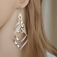 thumbnail image 2 of Grandest Birch Earrings Multi-layer Exquisite Alloy Hook Earrings Jewelry Gift for Party Alloy Silver, 2 of 8