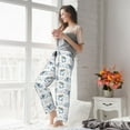 thumbnail image 4 of KLL Womens Music Shark Print Pajama Pants Soft Pajama Bottoms for Women Cozy Lounge Pants, 4 of 5