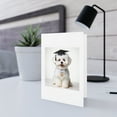 thumbnail image 5 of DistinctInk Greeting Card / Note Card - Bichon Frise Puppy Graduation - PACK of 100, 5 of 7