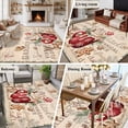 thumbnail image 5 of 5'x7' Area Rugs for Living Room Bedroom, Christmas Washable Rug Carpet Runner Indoor Outdoor, Winter Xmas Snowman Sugar Ice Cream Vintage Non Slip Floor Mats Area Rug for Kitchen, Nursery, 5 of 8
