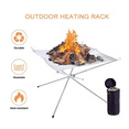 thumbnail image 2 of Support de Feu de Camp Pliant Portable Foyer Pliant Portable Foyer Extérieur Support en Métal, Grand, 2 of 6
