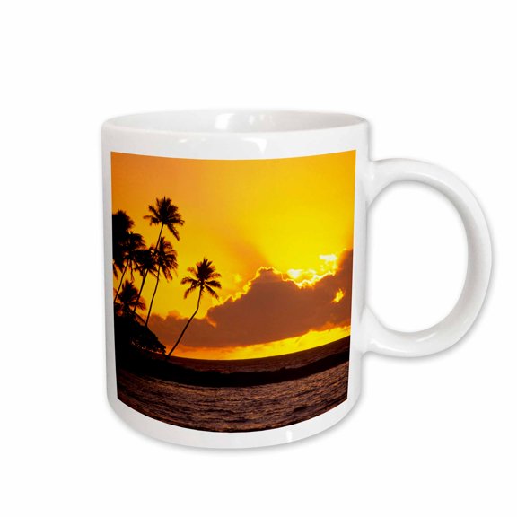 3drose, Sunset, Mauna Lani, Kohala Coast, Hawaii - Us12 Dpb1021 - Douglas Peebles, 15oz Mug