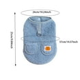 thumbnail image 2 of Dog Sweaters for Small Dogs Puppies Winter Warm Wool Vest Jacket Soft Pet Clothing Cold Weather Cozy Drawstring Design, 2 of 3