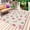 Beige, variant on Valentine's Day Outdoor Rug 6x9 Ft - Reversible Patio Rug Outdoor Camping Rugs, Spring Roses Pink Bows Black White Plaid Indoor Outdoor Area Rugs, Non-Slip Outdoor Carpet Runner for Deck/Porch