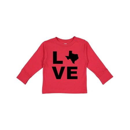 

Inktastic Love Texas Gift Toddler Boy or Toddler Girl Long Sleeve T-Shirt