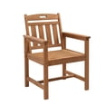 thumbnail image 2 of Ktaxon Fir Wood Dining Chair Accent Dining Chair with Vertical Slat Back Indoor Seating Brown, 2 of 9