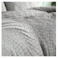 thumbnail image 7 of Drevy Clipped Jacquard Tufted Boho Duvet Cover Bedding Set with Zipper and Corner Ties, Soft Cozy Bedspread 3-Piece with Two Matching Shams, Grey, Full / Queen, 7 of 7