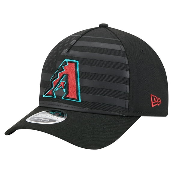 Men's New Era Black Arizona Diamondbacks American Flag 9FORTY M-Crown A-Frame Adjustable Hat