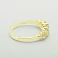 thumbnail image 5 of LBG British Made 10k Yellow Gold Cubic Zirconia Womens Promise Ring - 33 size options - Size 8.75, 5 of 6