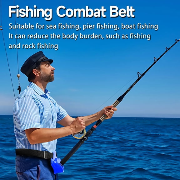 Durable Fishing Fighting Belt Quality Fish Rod holder Adjustable Belt Waist Rod Holder Boat Fishing Accessories Fishing Tackle
