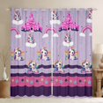 thumbnail image 1 of Erosebridal Rideaux et Draperies Licorne Kawaii (52x84), Rideaux à Étoiles et Rayures Lot de 2 (52x84), Décoration Cheval Magique, 1 of 5