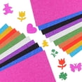thumbnail image 1 of Radiant Creations, papel de cartulina con purpurina, papel con purpurina de primera calidad, para manualidades, diseños y collages, 20 colores vibrantes, purpurina brillante que no se desprende,, 1 of 7
