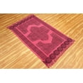 thumbnail image 4 of Casavani Handmade Pink Geometric Cotton Dhurrie Dining and Living Room Rug Floor Area Rug 4x8 feet, 4 of 5
