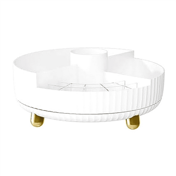Rotating Makeup Organizer for Vanity - Bathroom Organizer and Lazy Organizer for Cosmetics Perfume Organizer Storage C
