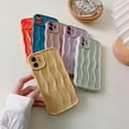 thumbnail image 2 of Compatible with iPhone 11 Case,Cute 3D Water Ripple Pattern Curly Wave Frame Soft TPU Back Full Body Screen Camera Protective Cover Bumper Shockproof case for Women and Girls-Pink, 2 of 13