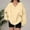 Beige, variant on Women's Oversized Sweatshirts Solid Color Long Sleeve V Neck Pullover Shirt Lightweight Casual Loose Fit Fashion Tops 2025
