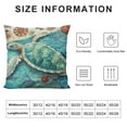 thumbnail image 5 of COMIO Turtle Body Pillow Cover Nautical Marine Blue Sea Turtles Coastal Beach Theme Ocean Pillow Case Protector with Zipper Decorative Soft Large Pillowcase Covers Cushoned for Bed,Couch, 5 of 5