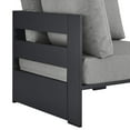 thumbnail image 4 of Tahoe Outdoor Patio Powder-Coated Aluminum Modular Corner Chair in Gray Gray, 4 of 8