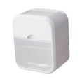 thumbnail image 1 of DOLITY Tissue Roll Holder with Phone Shelf, Waterproof Toilet Paper Storage Box, Toilet white, 1 of 9