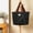 Black, variant on HaoXianJian Shopping Bags Large Tote Handbag Work Tote Soft Shoulder Satchel Big Bucket bags Ladies Travel
