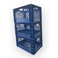 thumbnail image 1 of Juggernaut Storage Lot de 3 Caisses pour Rangement de Bureau et Organisation de Classe, Bleu, 1 of 7