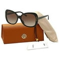 thumbnail image 2 of Tory Burch TY7133U 170913 57M Black/Brown Gradient Butterfly Sunglasses For Women+FREE Complimentary Eyewear Care Kit, 2 of 4