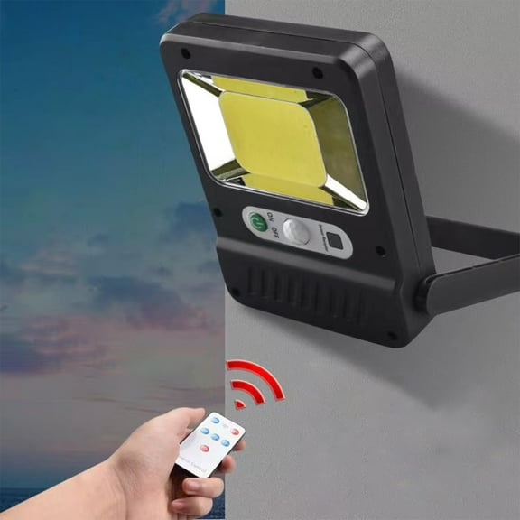 Skegnu 50% Off Clear! Solar Outdoor Lights, Motion Sensor Solar Powered Lights IP65, 3 Modes, With Remote Control,Wall Security Lights For Fence Yard Garden Patio Front Do on Clearance