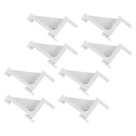 unbranded  8 Pcs Fridge Brackets Freezer Shelf Clips Refrigerator White