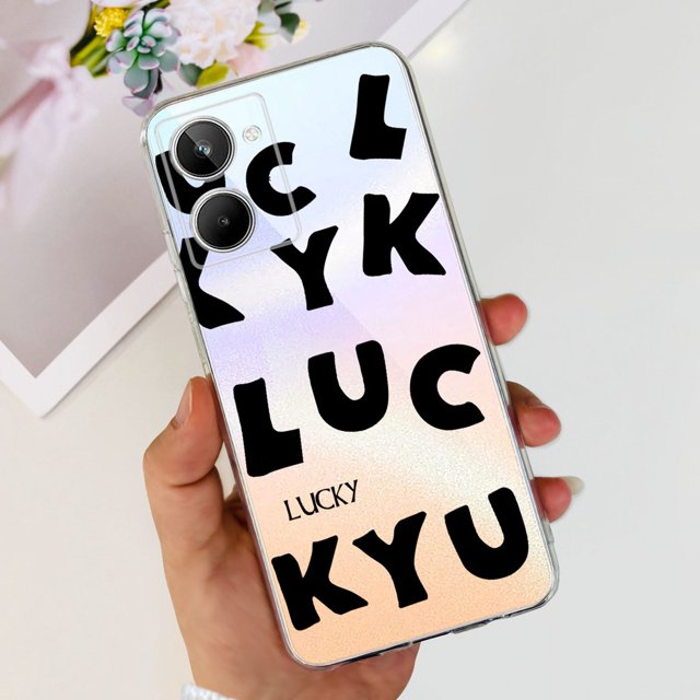 For Realme 10 4G 6.4 "Soft Silicone TPU Shockproof Phone Case For Realme 10 RMX3630 Cartoon Pattern Bumper Protective Back Cover 702 For Realme 10 4G