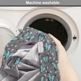 thumbnail image 6 of Butterflies Dog Crate Cover, Pattern of Repetitive Spring Flower Silhouettes Spring Season Design, Easy to Use Pet Kennel Cover Small Dogs Puppies Kittens, 7 Sizes, Seafoam and Grey, by Ambesonne, 6 of 6