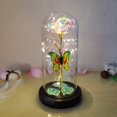thumbnail image 4 of Rose Flowers Glass Rose LED Light Gift for Valentine‘s Day Blue, 4 of 5
