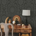 thumbnail image 3 of Boho Baroque Damask Peel & Stick Wallpaper, 3 of 27