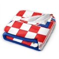 thumbnail image 2 of Croatia Flag Deluxe Polar Fleece Blanket, 2 of 2