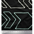 thumbnail image 1 of Soimoi Black Cotton Voile Fabric Arrow Symbol Print Sewing Fabric Yard 42 Inch Wide, 1 of 3