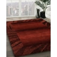 thumbnail image 3 of Ahgly Company Machine Washable Indoor Rectangle Abstract Saffron Red Area Rugs, 2' x 3', 3 of 7