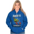 thumbnail image 3 of PACMAN Avoid Responsibility Lazy Zip Up Hoodie Men's Women's Brisco Brands M, 3 of 6