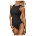 thumbnail image 1 of Timegard Justaucorps pour Femmes Sans Manches Col Rond Ajusté pour Travail Fête 1 Pce Hauts Confortables Décontractés, 1 of 5